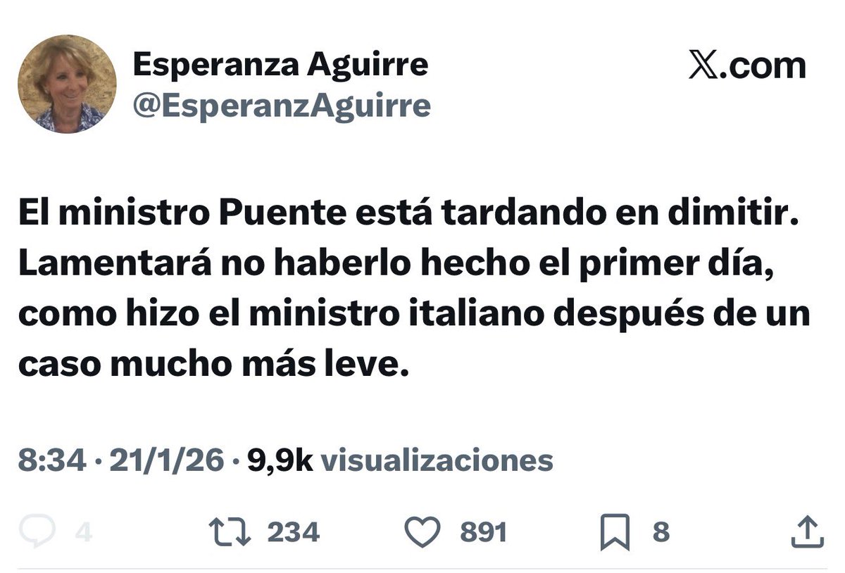 ¿igual que Trillo con el caso del YAK-42?
¿igual que Feijóo con el accidente de trenes en Galicia?
¿igual que Ayuso con las 7291 víctimas mortales de las residencias?
¿igual que montoro con los dos millones de dinero no justificado?
¿o como Ignacio Glez?
¿o como Ana Pastor?
CALLA