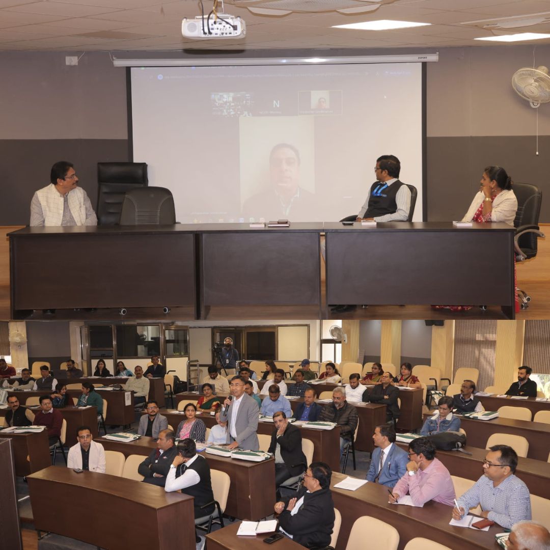 ncert's tweet photo. 𝐂𝐨𝐧𝐬𝐮𝐥𝐭𝐚𝐭𝐢𝐯𝐞 𝐌𝐞𝐞𝐭 𝐨𝐟 𝐏𝐌 𝐞𝐕𝐢𝐝𝐲𝐚 𝟐𝟎𝟎 𝐃𝐓𝐇 𝐓𝐕 𝐂𝐡𝐚𝐧𝐧𝐞𝐥𝐬 | 𝐆𝐚𝐧𝐝𝐡𝐢𝐧𝐚𝐠𝐚𝐫
The Consultative Meet of Nodal Officers of PM eVidya 200 DTH TV Channels was inaugurated today at the GCERT campus, Gandhinagar, jointly organised by CIET-NCERT (New Delhi), GCERT, and BISAG-N (Gandhinagar) under the aegis of the Ministry of Education, Government of India.
The three-day meet brings together 60+ participants and stakeholders from 24 States, 4 Union Territories, and 6 Autonomous Bodies under the Department of School Education & Literacy, Ministry of Education, GoI.

The inaugural session was graced by Shri P.K. Trivedi, Director, GCERT, who highlighted the transformative role of PM eVidya and the importance of engaging, quality eContent.

Shri Rajesh Patel, Director, SETCOM, BISAG-N, emphasized the strength and reliability of the technical infrastructure, while Dr. Avaniba Mori, Deputy Director, GCERT, shared insights on the impact of online education through the Vande Gujarat channels.

Joining virtually, Shri Harikumar Janakiraman, Director (Digital Education), DoSEL, MoE, Government of India and Prof. Amarendra Prasad Behera, Joint Director, CIET-NCERT, inspired participants to enhance the reach, utility, and credibility of PM eVidya. Aligning with NEP-2020, they stressed the integration of Technological Holism to ensure inclusive and quality education reaches every learner, even in the most remote areas.
The workshop will focus on strengthening educational broadcasting, enhancing digital content quality, and fostering collaboration and synergy among States and UTs. The program is coordinated by Dr. Abhay kumar, Associate Professor, CIET-NCERT, New Delhi

#PMeVidya #DigitalEducation #NCERT #CIET #GCERT #BISAGN #MoEIndia #NEP2020 #EducationalBroadcasting #InclusiveEducation #FutureOfLearning
@bisag_n @EduMinOfGujarat @CMOGuj
