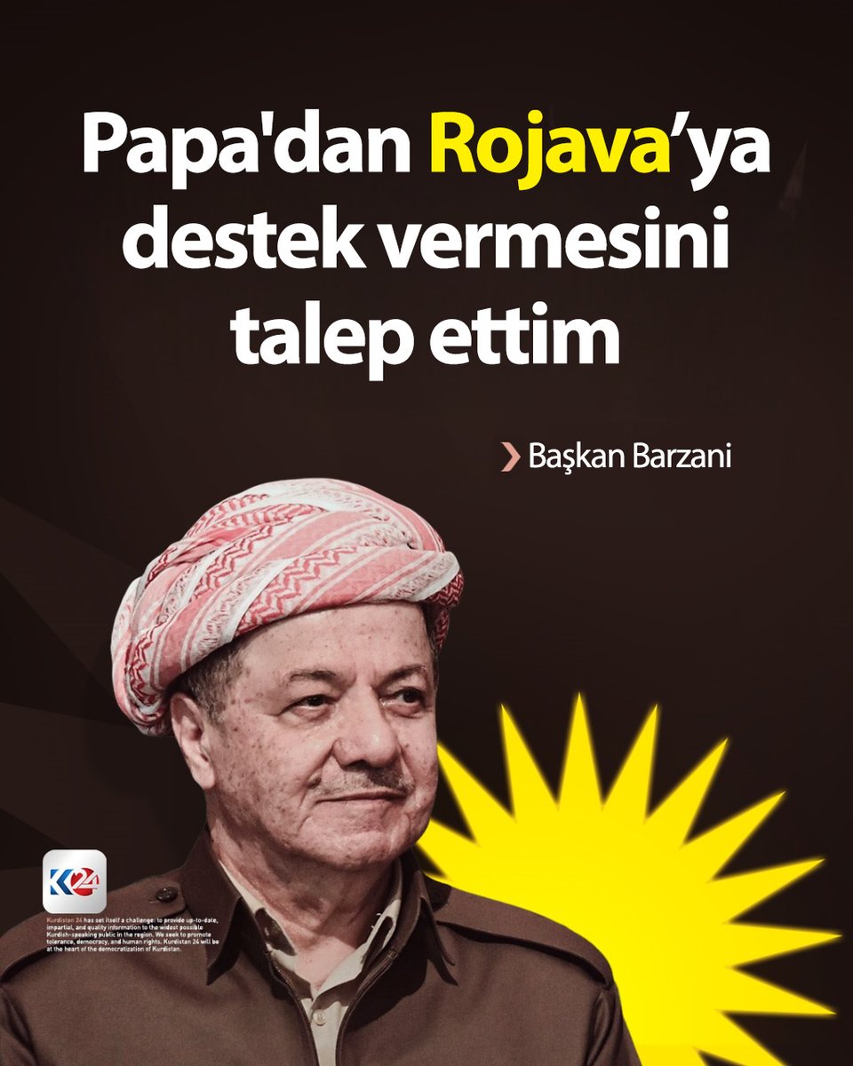 Başkan Barzani: Papa'dan Rojava'daki Kürtlerine destek talep ettik

Detaylar aşağıdaki linkte ⬇️
kurdistan24.net/tr/story/888950

#Kürdistan #Barzani #Kürt #Vatikan #Rojava #İtalya
