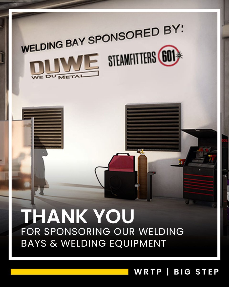 wrtpbigstep's tweet image. Thank you to Duwe Metal Products for sponsoring the addition of welding bays to our facility and to @Steam601 for donating equipment! 🛠

These #welding bays give students hands-on practice before their #apprenticeships.

Take a look at our new space!
🔗 bit.ly/bstep50gala