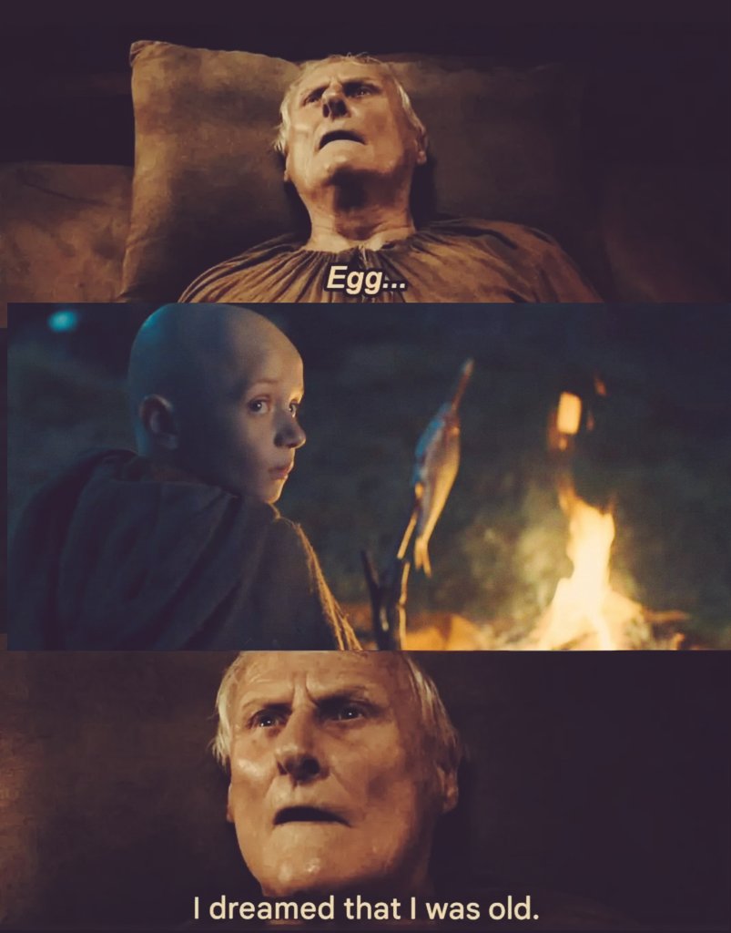 The King Who Never Was, dreaming of the King Who Was.

In the end, we all just want to go back to the beginning. 🥺🥺