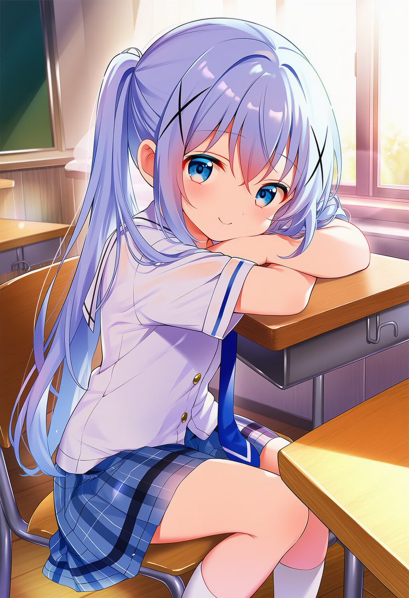 見つめてくるチノちゃん