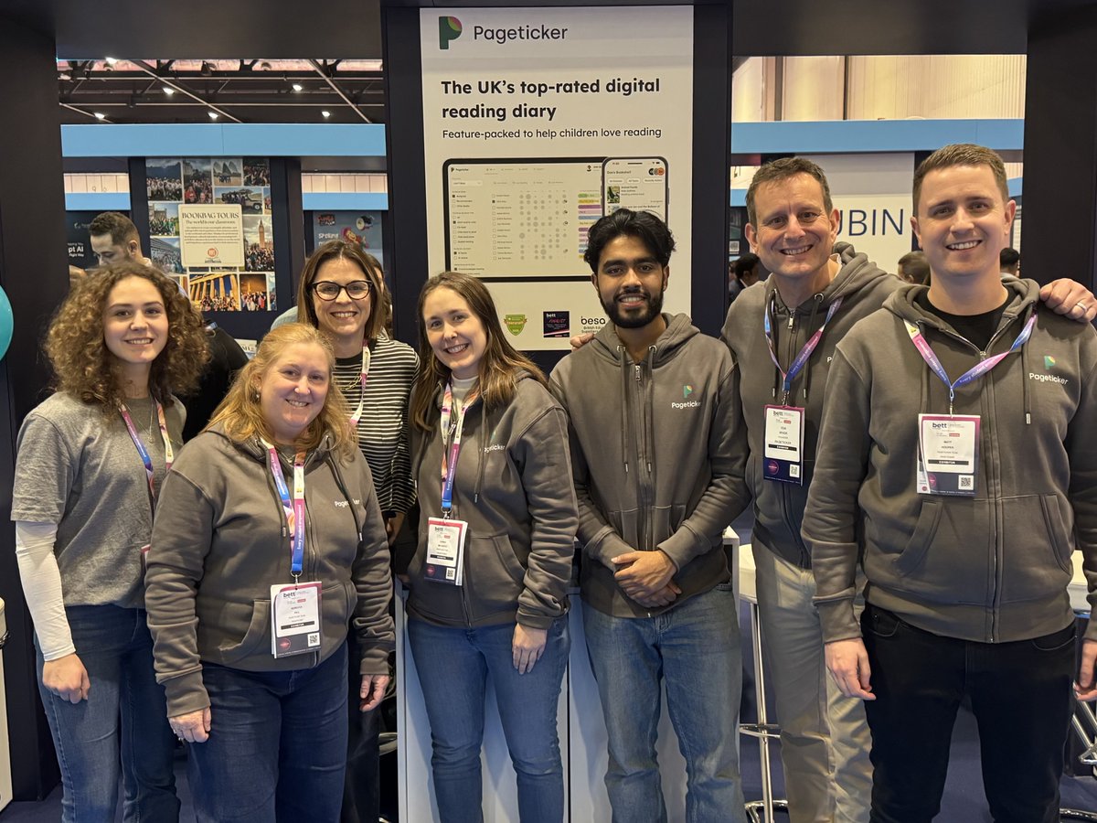pageticker's tweet photo. Team Pageticker assemble! Our Bett stand is up and open - come find us at FS37. We're always up for a chat (and sharing our lemon sherbets). 💛
#BettUK2026  #freeclassplan #pageticker https://t.co/edXY6nrOjz