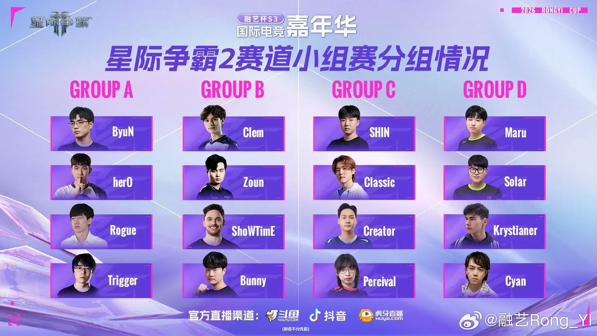 WTL_SC2's tweet photo. Tomorrow Rongyi Cup group stage will start—— https://t.co/z6uEp4hniN