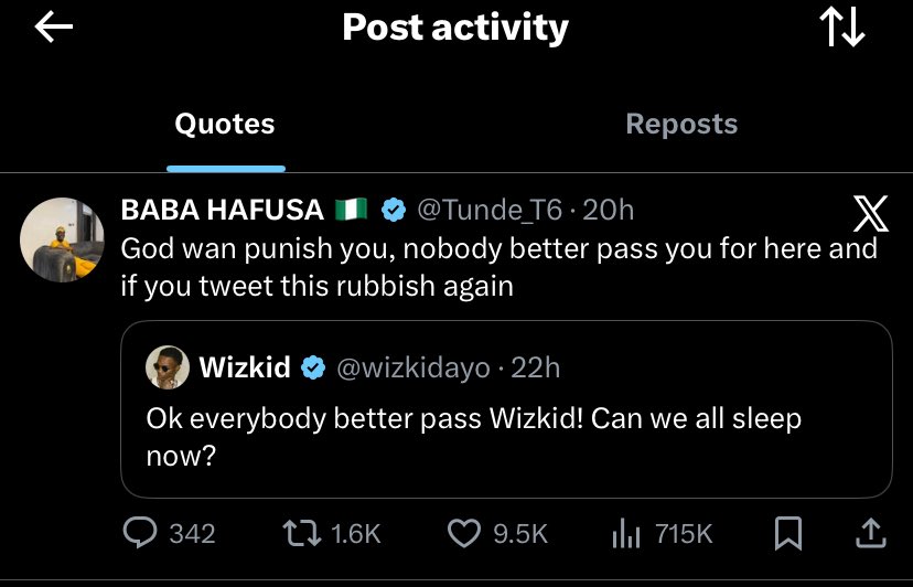 wizkidgirlie's tweet photo. The funniest post i saw yesterday 😭 people really love Wizkid!! ❤️❤️❤️🥵 https://t.co/wOtRhQBSt3
