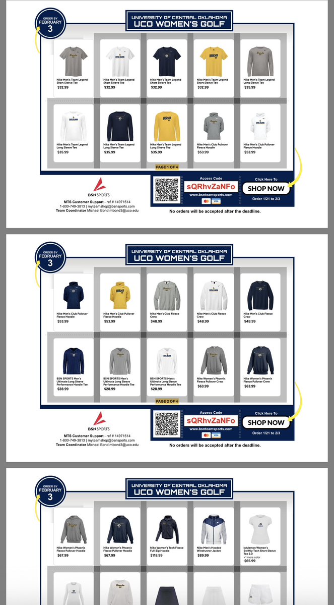 BronchoGolf's tweet image. Our BSN Store opened today! Click on link below to place your order! The store is open today through February 3rd!

bsnteamsports.com/shop/sQRhvZaNFo
