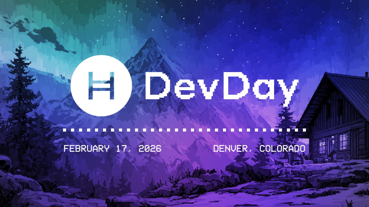 abdoulxw3's tweet image. JUST IN
The @hedera DevDay agenda is live 🔥
• Fireside chat with Dr. @leemonbaird
• Hands-on workshops
• Previews of major 2026 network upgrades
📍 Denver | Feb 17 | alongside @EthereumDenver
🎟️ devday.hedera.com
#Hedera #DevDay #Web3Dev #EVM
