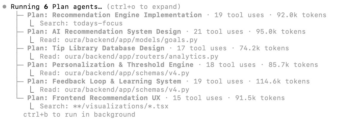 Legendaryy's tweet image. I remember when one plan mode agent in Claude felt like enough.

Now: 6 running concurrently, 100k tokens each, just to design a plan.

The scaling curve is wild. Where are you at?