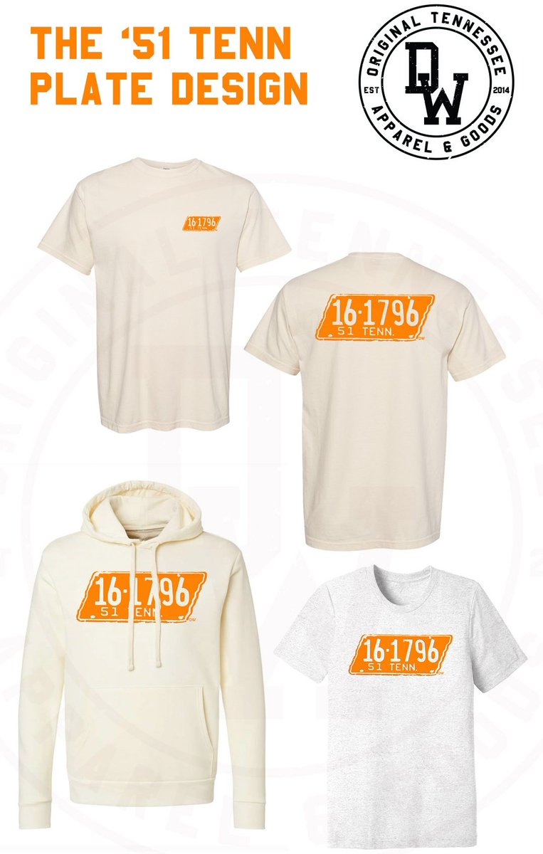 A NEW design collection inspired by the iconic state plates of 1951. 🍊🧡 Available now only on DW.
#TN #history #thedwdesigns
