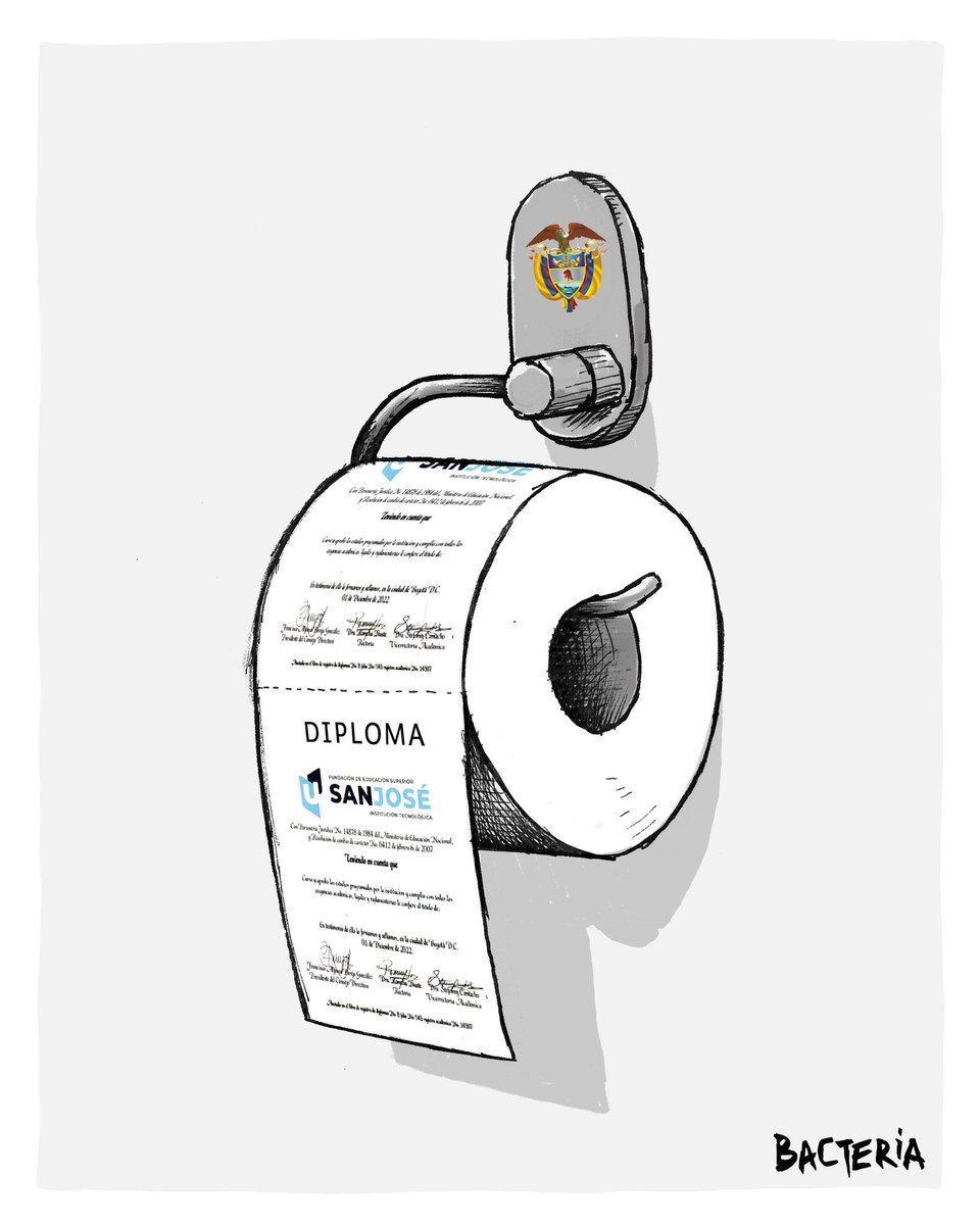 “Diploma doble hoja” la caricatura en <a href="/PublimetroCol/">Publimetro Colombia</a>