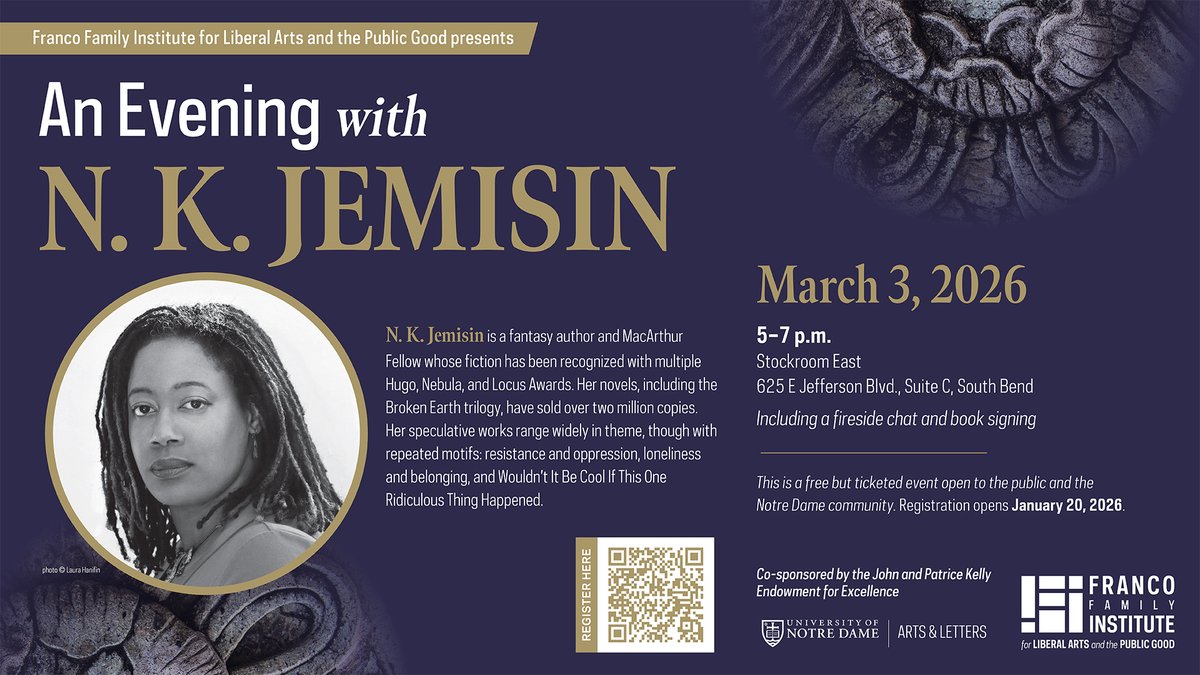 Notre Dame Creative Writing tweet media