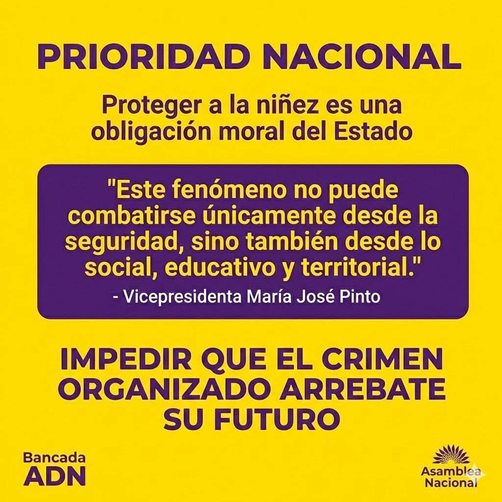 El reclutamiento de niñas, niños y adolescentes por el crimen organizado es una forma extrema de violencia social.  Al arrebatar infancias, se debilita la convivencia, se normaliza la violencia y se compromete el futuro colectivo.  Proteger a la niñez es clave para construir paz.