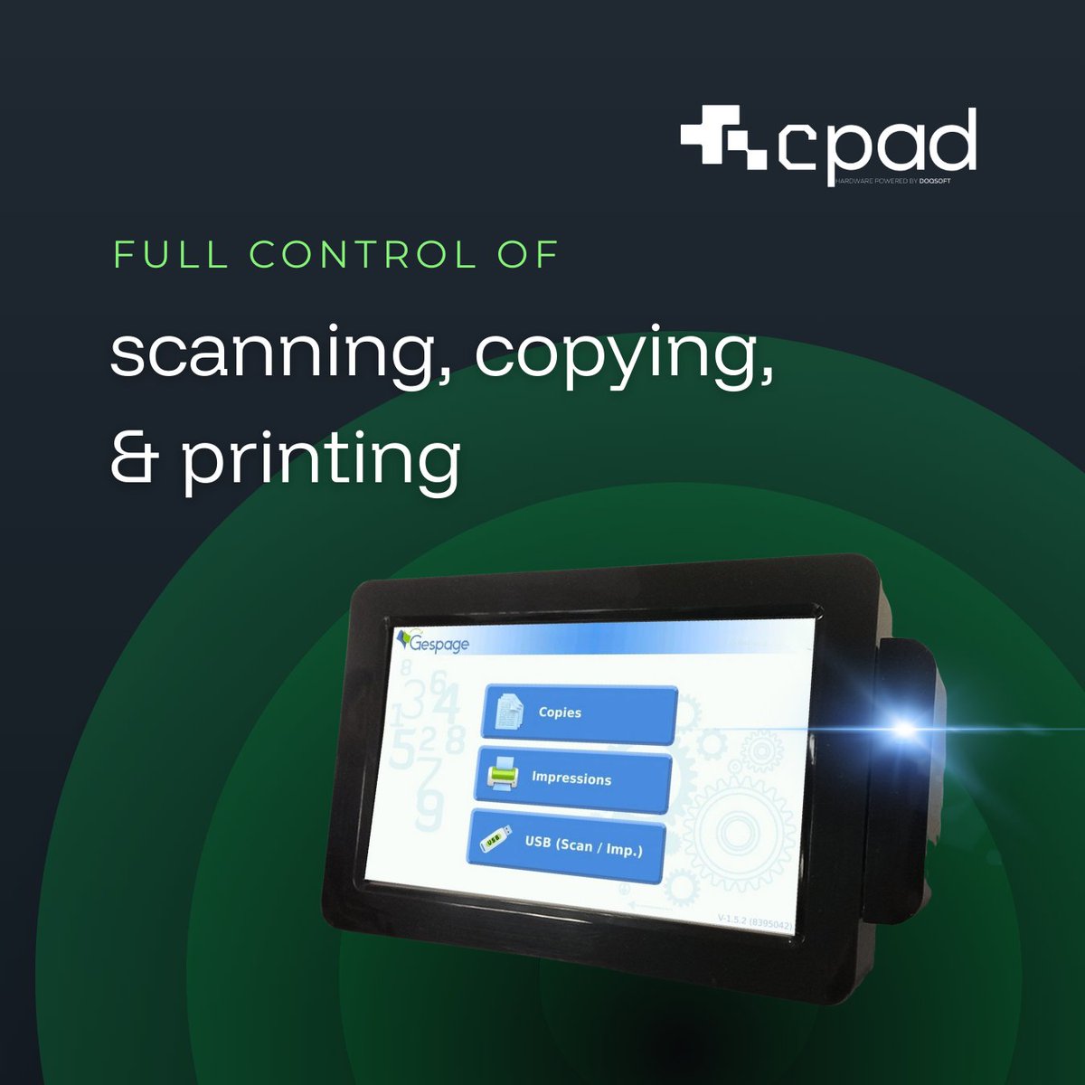 doqsoft's tweet photo. The CPAD provides a 7” touch screen to release jobs, authenticate users, scan, and copy ideal when the multifunction device does not have a built-in panel. 🌐🤝👌
https://t.co/ubrY8Ko9bo

#CPAD #PrintControl #DedicatedDisplay #DOQSOFT https://t.co/IPFAlwlmqb