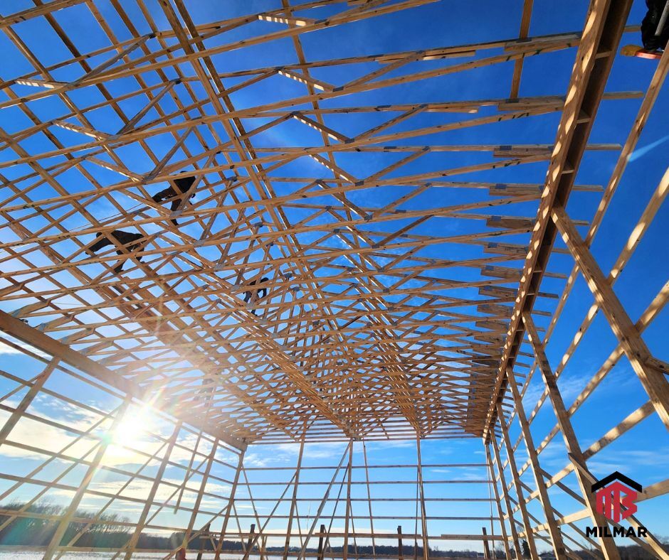 When the weather says “stay inside,” the job says “layer up and let's get things done.” Winter construction done Midwest style 😎

#Construction #Barndominium #Shouse #Midwest #Milmar