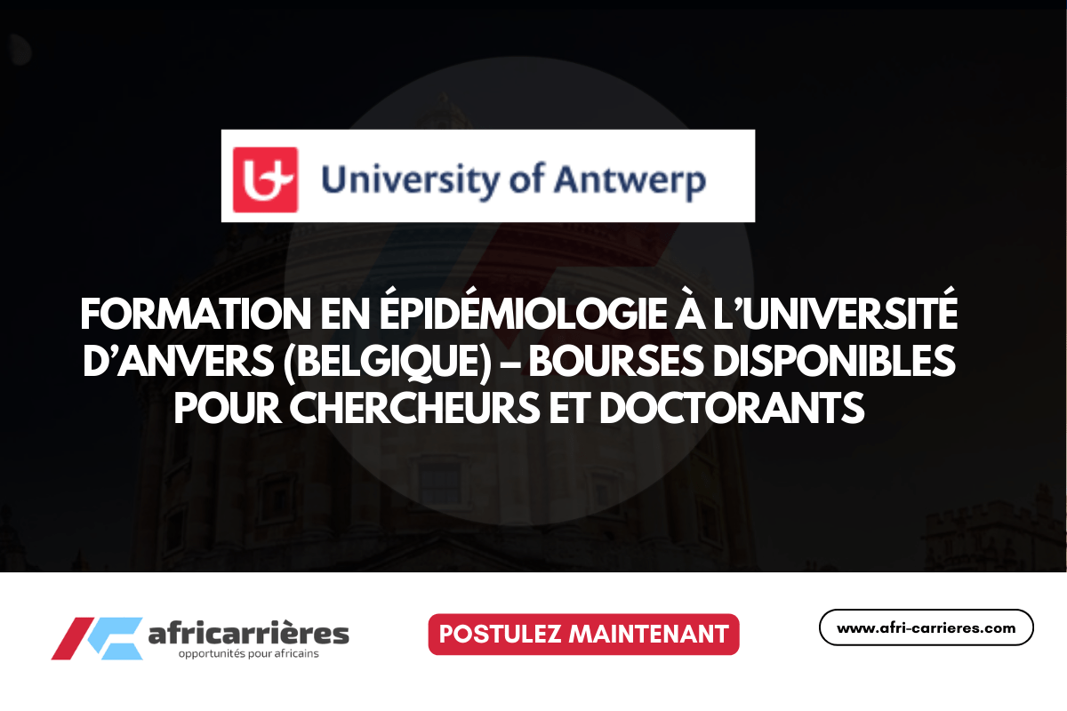 Formation en Épidémiologie à l’Université d’Anvers (Belgique) – Bourses disponibles pour chercheurs et doctorants - wp.me/pcZSwe-3cz?utm… - Postulez avant le 31 mars 2026 pour l'une des Bourses
