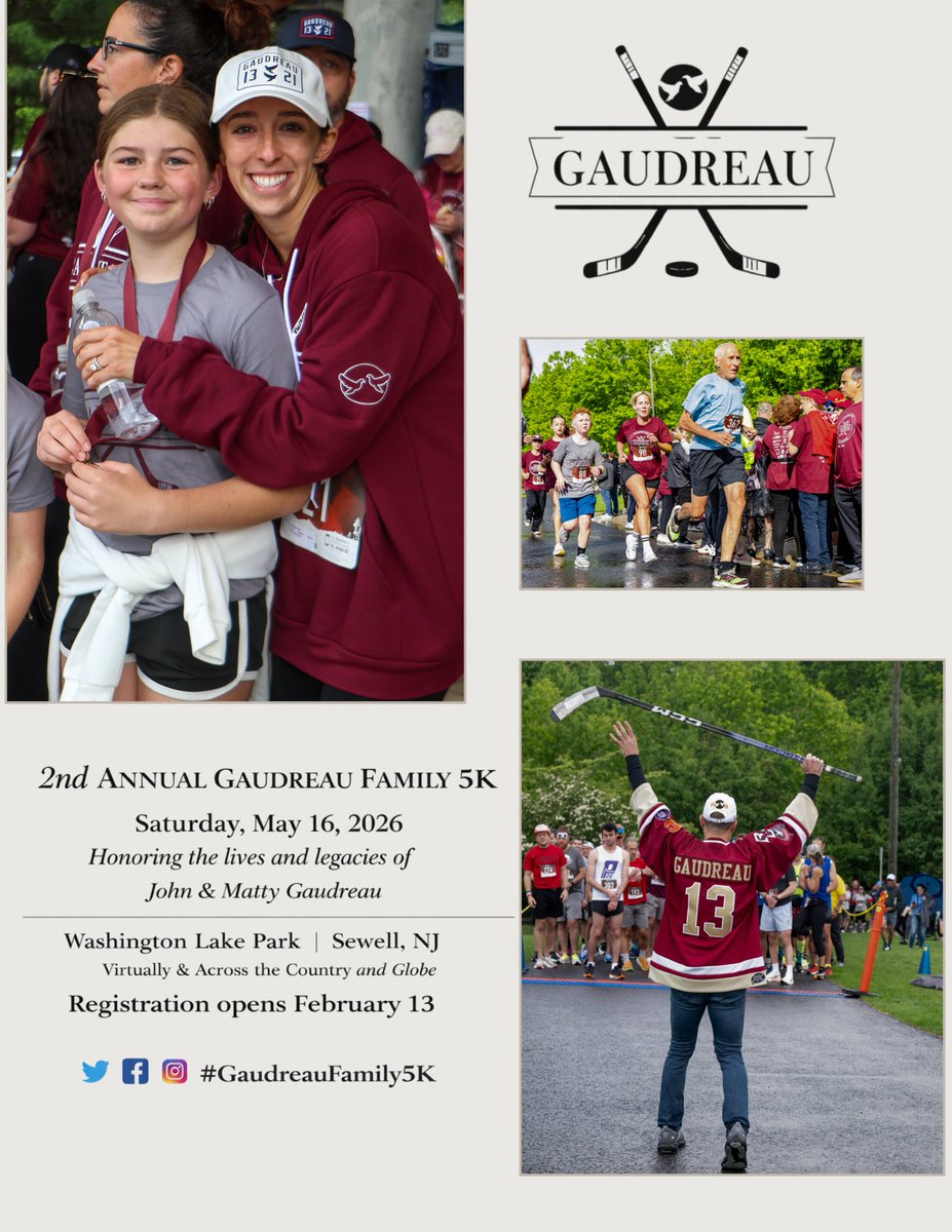 Gaudreau Family 5K tweet media