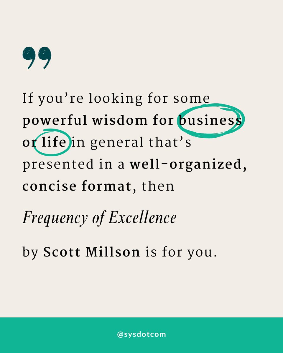 sysdotcom's tweet image. The proof is in the reviews. Or something like that...? 🍮

Check out these two awesome book reviews from Eating with God's Fork by Mike Congrove and Frequency of Excellence by Scott Millson.