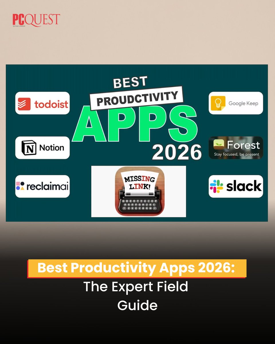 pcquest's tweet image. AI is running your calendar, growing virtual trees, and rewriting how you focus. 
Read this article by Sampurna: pcquest.com/mobile-apps/be…

#PCQuest #ProductivityApps2026 #Notion #Slack #AIart