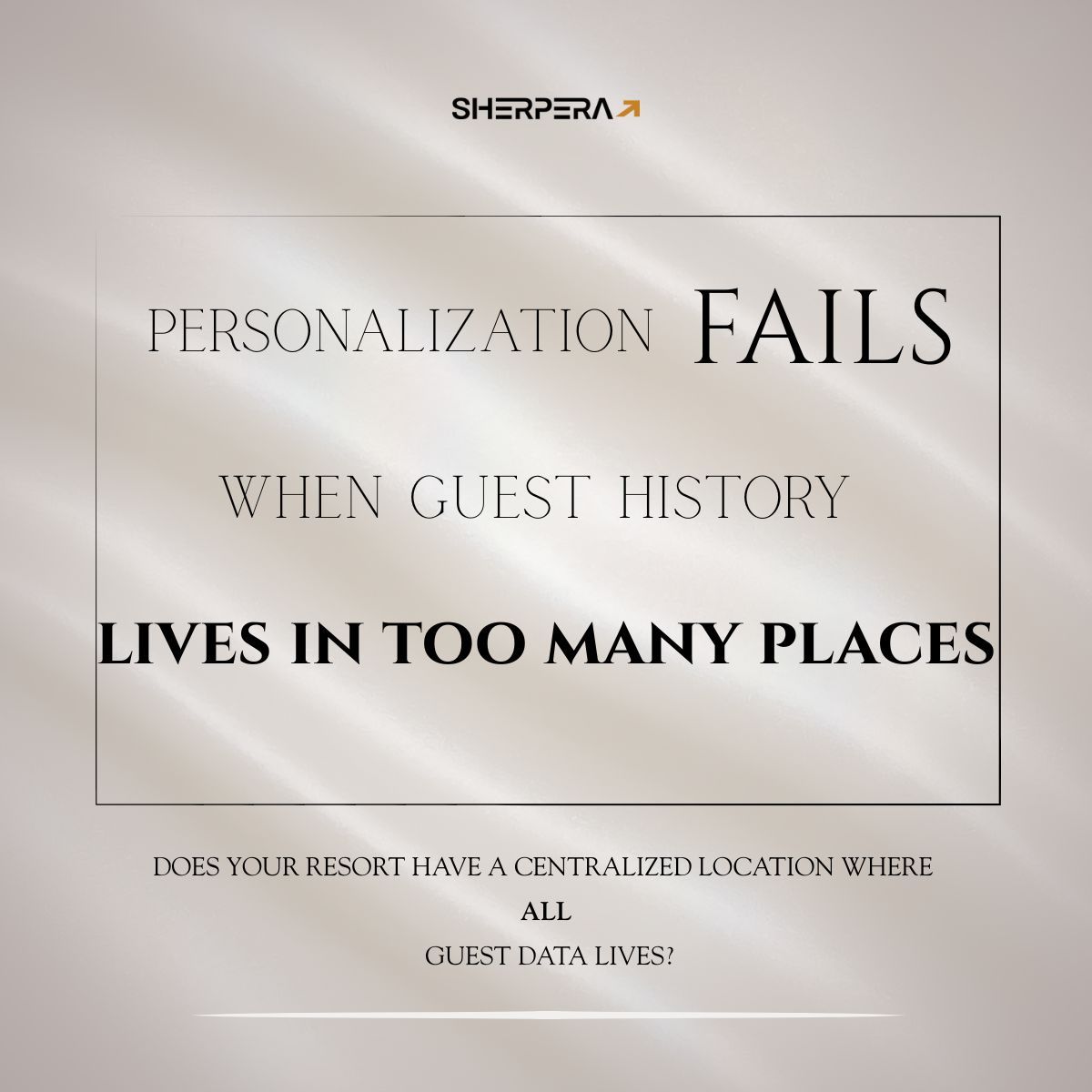 One of the hardest things to build in hospitality is memory.

Not individual memory.
Organizational memory.
Historical memory.

The ability for a place to understand who a guest is, what they value, and how they’ve engaged over time without needing to start from scratch at every