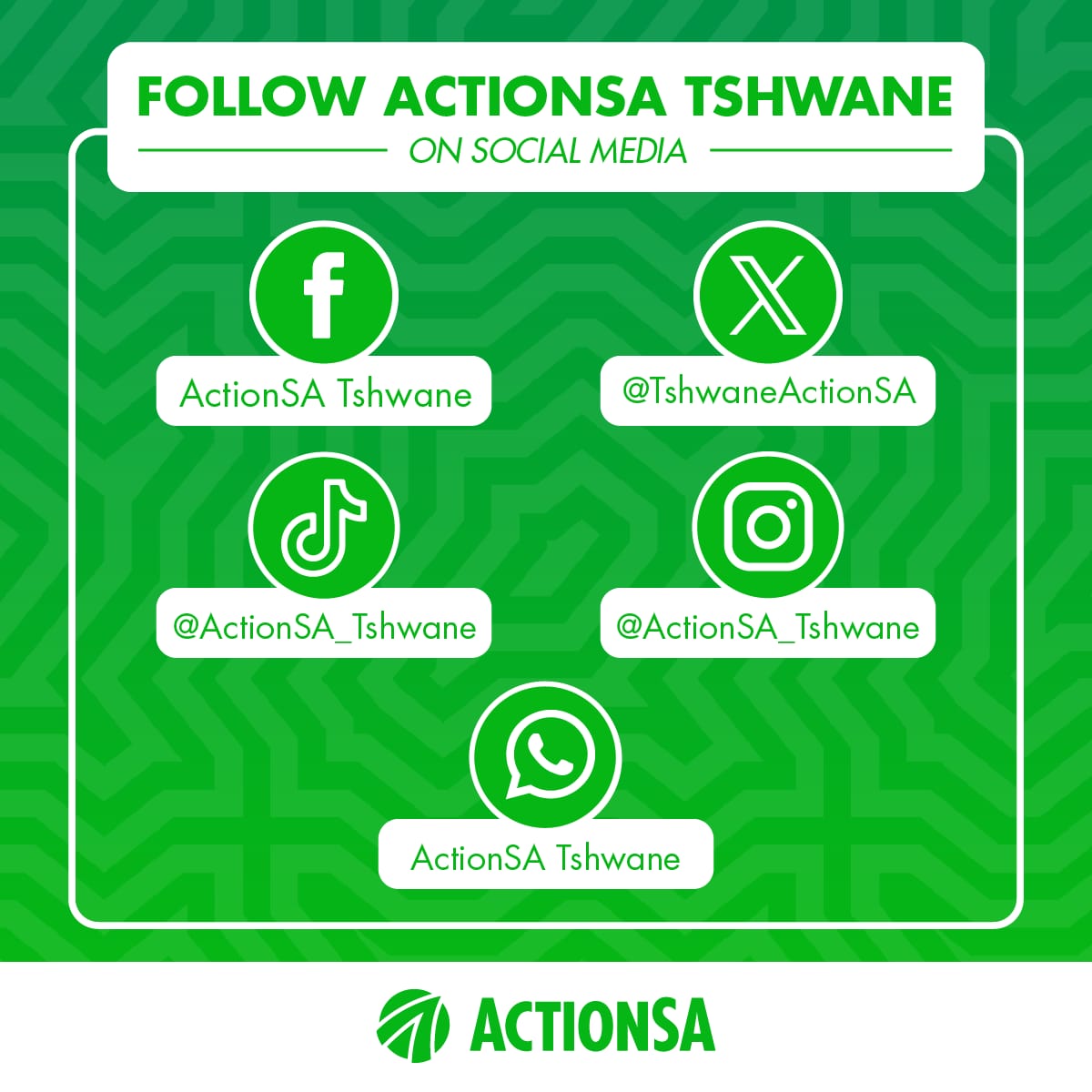 TshwaneActionsa's tweet image. ActionSA Tshwane Disability Forum: Visibility &amp;amp; Membership Drive!
​We’re amplifying the voices of our community in the Capital to ensure an inclusive Tshwane for all. 🇿🇦
​🗓 22 Jan 2026
🕙 10:00
📍 Soshanguve South Ext 4 &amp;amp; 10
​#ActionSA #Inclusion #LetsFixTshwane ##FixSouthAfrica