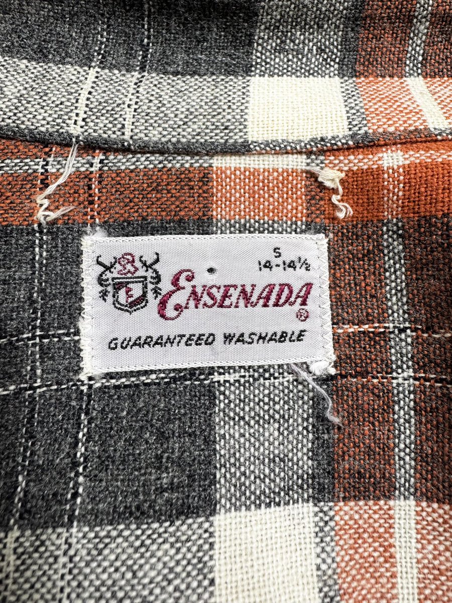 60s ENSENADA WOOL SHIRTです。 サイズ S 肩幅 45cm 身幅 52cm 着丈