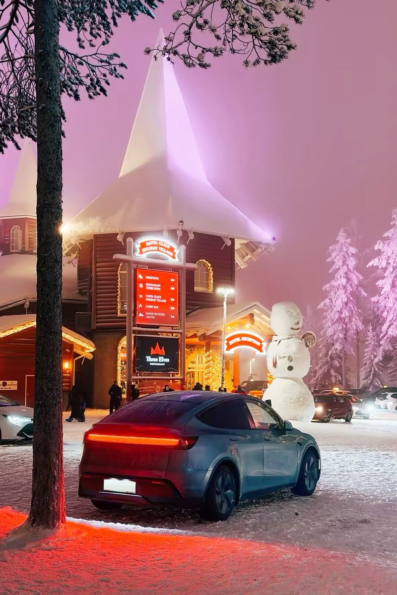 Tesla_Asia's tweet image. From Shanghai🇨🇳 to Lapland🇫🇮 in 37 days. Wandering the Arctic Circle with Tesla in winter ⚡️❄️

📸：大头Solo