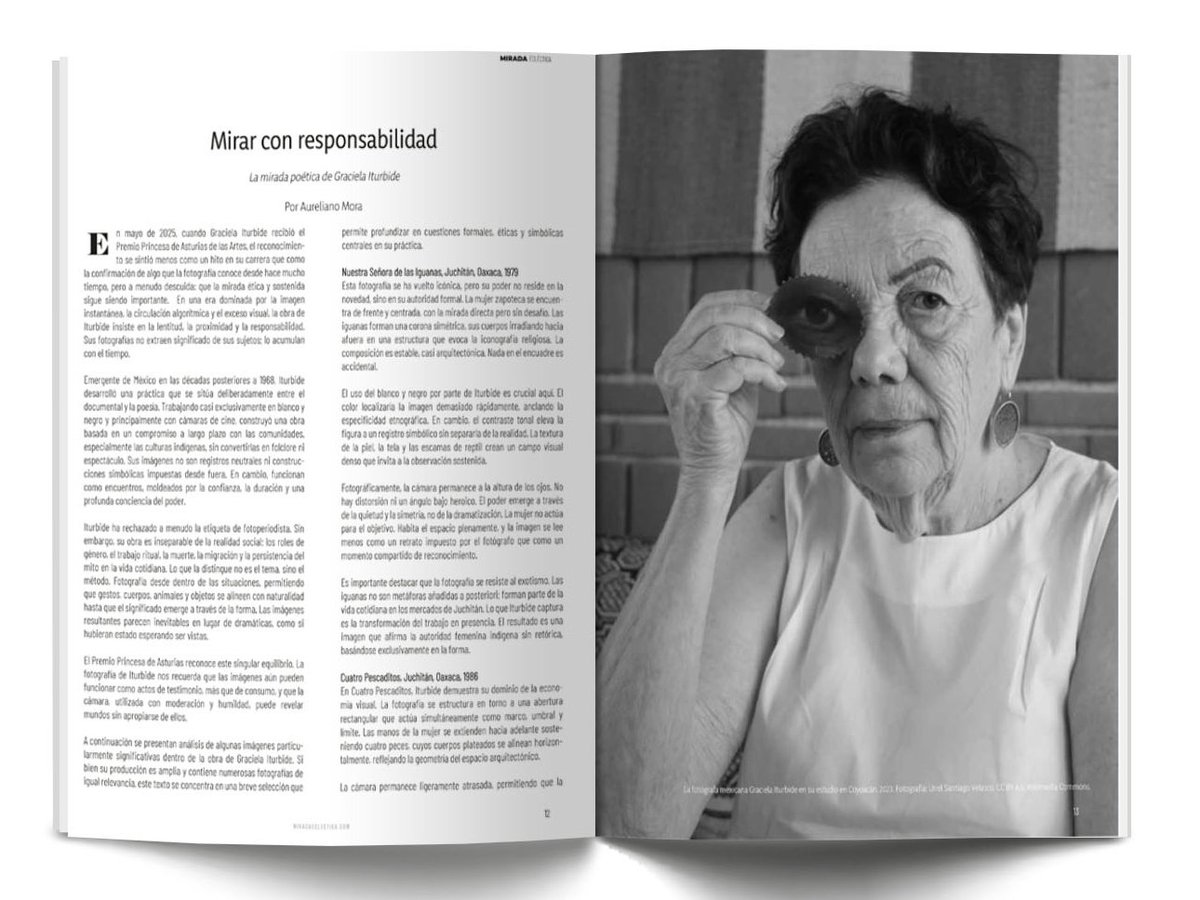 Graciela Iturbide. Un texto para quienes creen que la #fotografía no es captura ni consumo, sino presencia, responsabilidad y atención. Escrito por Aureliano Mora en edic. n.5 de Mirada Ecléctica. Adquiere la nueva edición de miradaecléctica.com
#gracielaiturbide #méxico