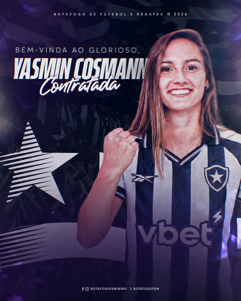 𝐙𝐀𝐆𝐔𝐄𝐈𝐑𝐀 𝐍𝐎𝐕𝐀 𝐍𝐀 𝐀́𝐑𝐄𝐀!🛡️🌟

Defensora e campeã por onde passou, Yasmin Cosmann chega por empréstimo do São Paulo até o fim da temporada. Bem-vinda, Yas! 🔥👏🏽 #VamosGLORIOSAS