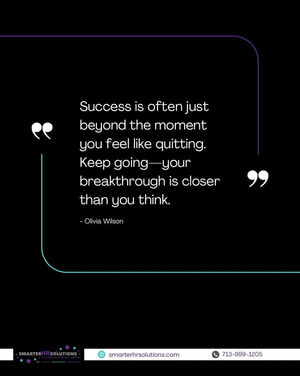 SmarterHRLLC's tweet image. Hump day vibes 🌄 ! We're halfway to the
weekend, and our team is CRUSHING it! 🎯 
Nearing success, one placement at a time.
Don't give up, keep pushing! 💪 

#HumpDayMotivation #StaffingSuccess
#AlmostThere"