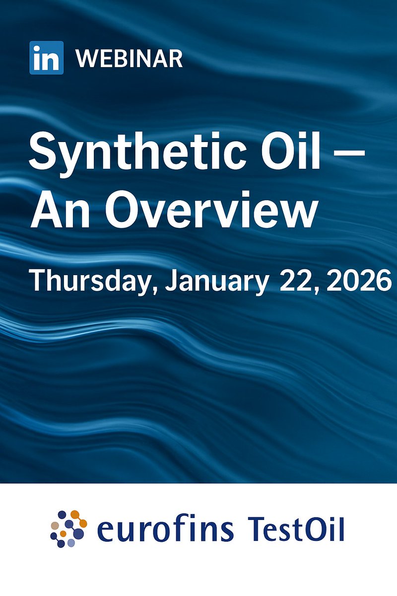 Register for our FREE one-hour webinar tomorrow, 1/22, “Synthetic Oil – An Overview.” This presentation is designed to build technical clarity around synthetic lubricants and their role in equipment performance and reliability. Click here to register: hubs.la/Q03-1F_Y0