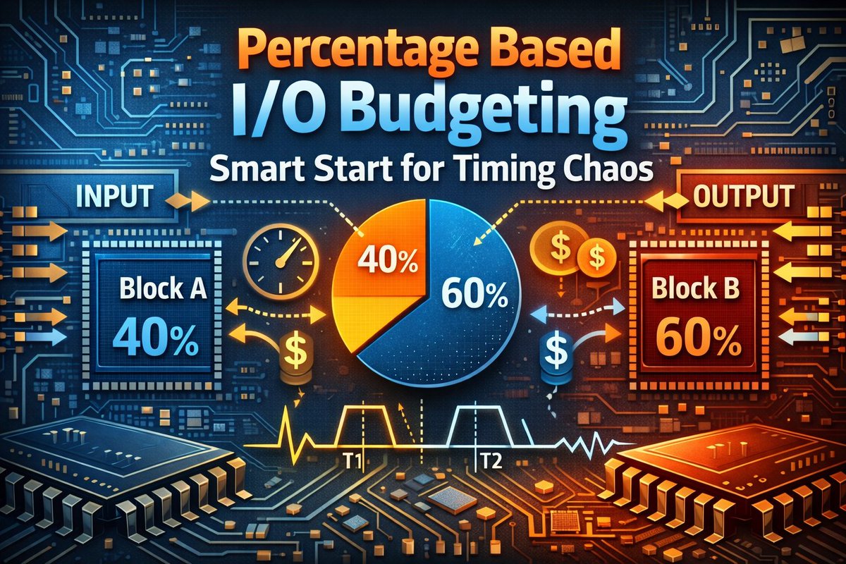 ___Ritvik___'s tweet photo. Check out my post on

Percentage Based I/O Budgeting : A Smart Start for Timing Closure

https://t.co/hMgFvSLJJd https://t.co/28rgTyawYs