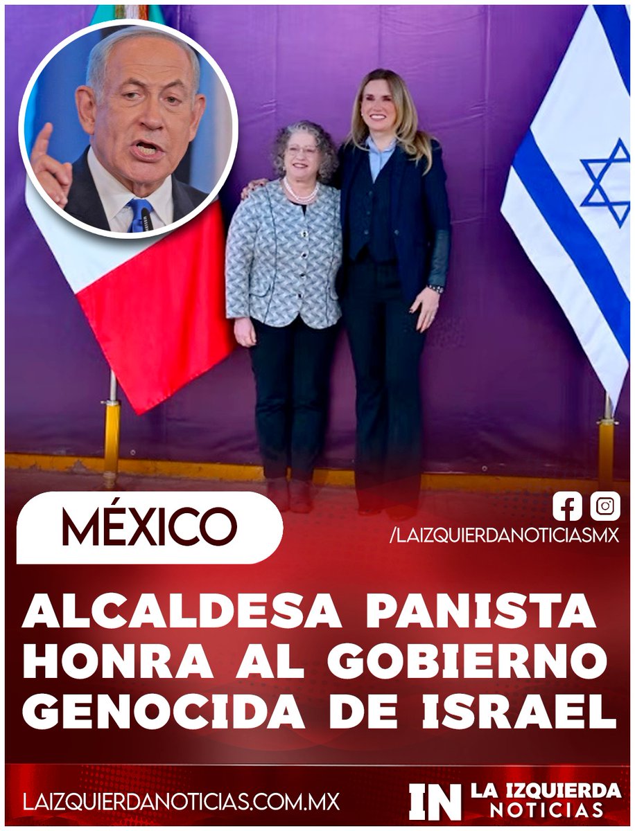 ¡NO TIENEN VERGÜENZA! La panista Romina Contreras Carrasco, alcaldesa de Huixquilucan, honró al gobierno del criminal Benjamín Netanyahu en el marco del Día Mundial de la Lucha contra la Depresión, hasta se atrevió a pintar un mural en la alcaldía elogiando a los antisemitas.