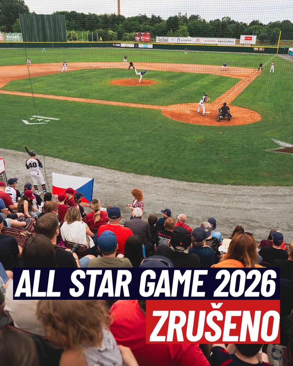 baseballczech_'s tweet image. ✍️ Statement by the Czech Baseball Association on the cancellation of the All Star Game in the 2026 season.

#baseballczech #allstargame