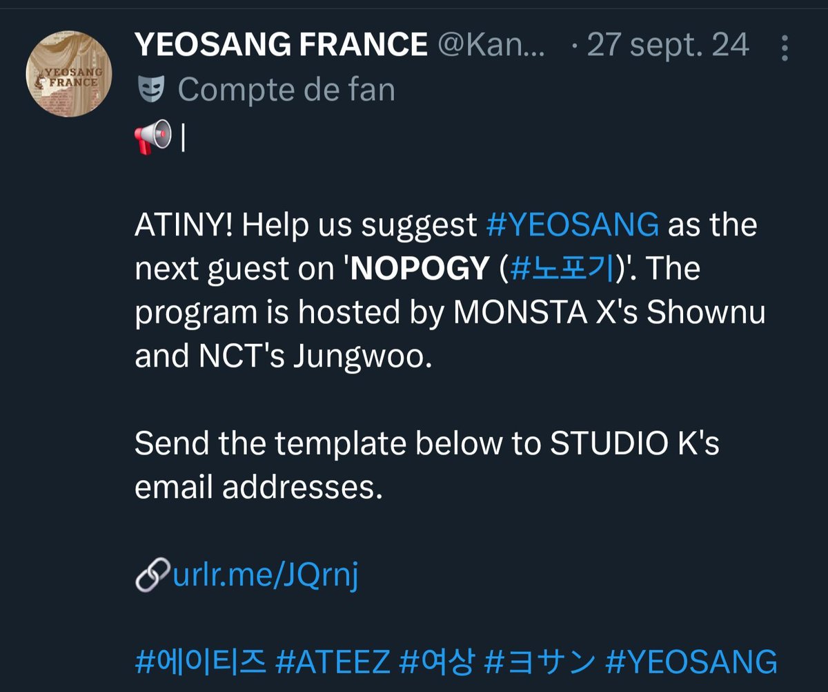 KangYeosangFr's tweet image. 📢 MAUVAIS TRAITEMENT ENVERS YEOSANG 

Nous sommes que le 20ème jour d'une nouvelle année (avec un nouveau contrat) et nous avons déjà obtenu deux "erreurs" de la part de KQ envers YEOSANG.

1. Anniversaire manquant sur le calendrier toktoq 
2. Mauvais tag sur Facebook

Mais…