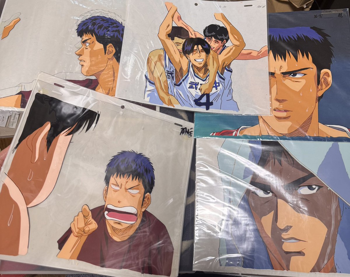 お宝✨ スラムダンク セル画（三井寿） ミッチーばかり8枚ある🤭 世界