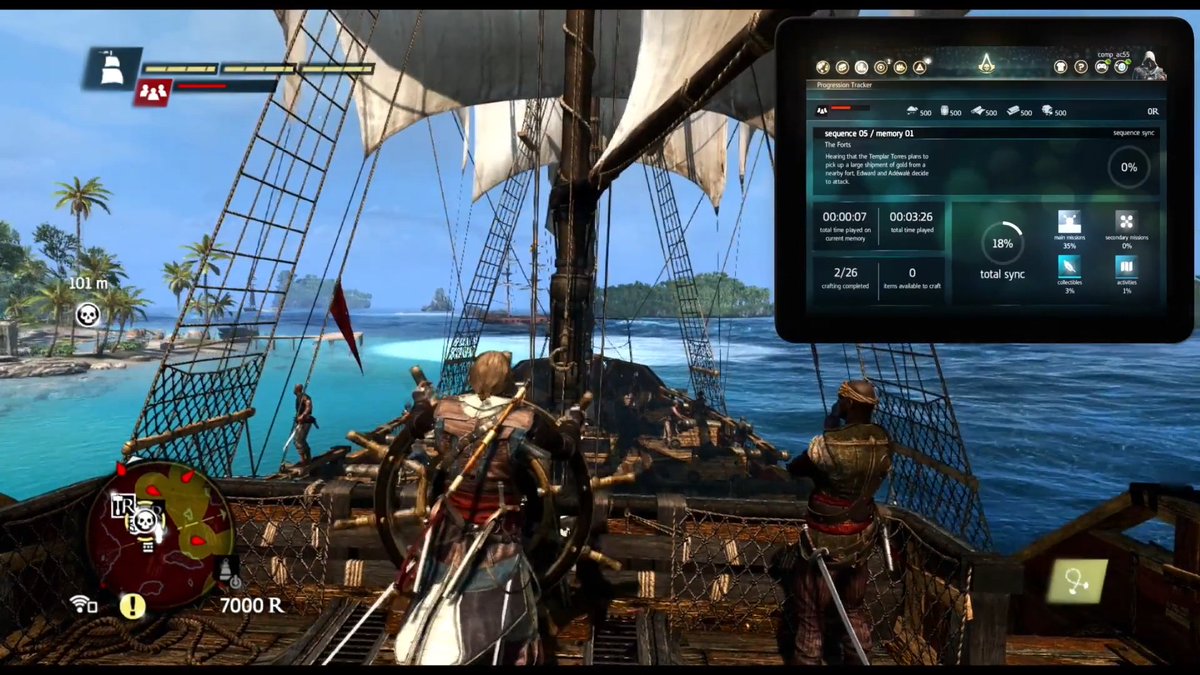 realradec's tweet image. remember that time during the early PS4/Xbox One era when it felt like every AAA game was pushing a companion app for a second screen experience?