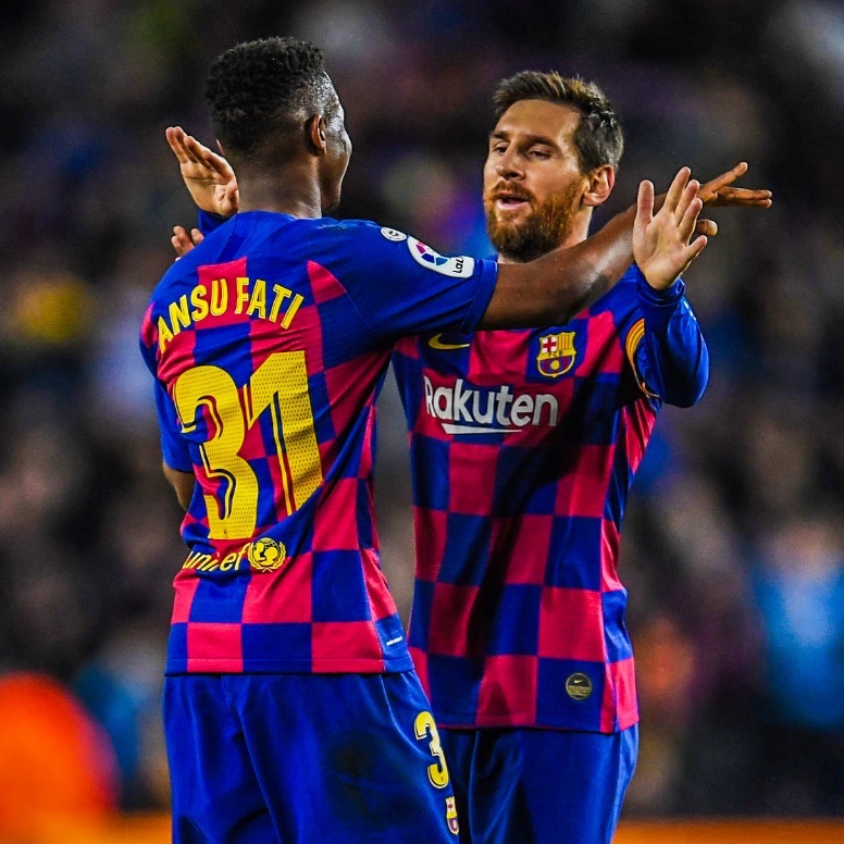 eurofootcom's tweet image. 🇪🇸⭐️ 6 years ago today, Ansu Fati became one of the youngest players in La Liga history to score a brace. At the time, he was just 17-years-old. ✅

Messi assisted him for both goals. 🤝