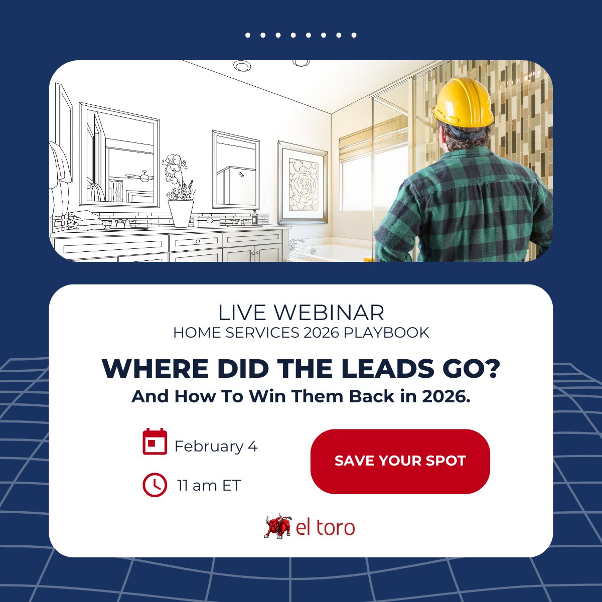 Our team returned from the CCN Innovate 2026 conference where one question was on everyone's mind: "What happened to all of the leads?!" 

The leads haven't disappeared, they've just moved. We're hosting a webinar to show you exactly how to find them using El Toro's patented