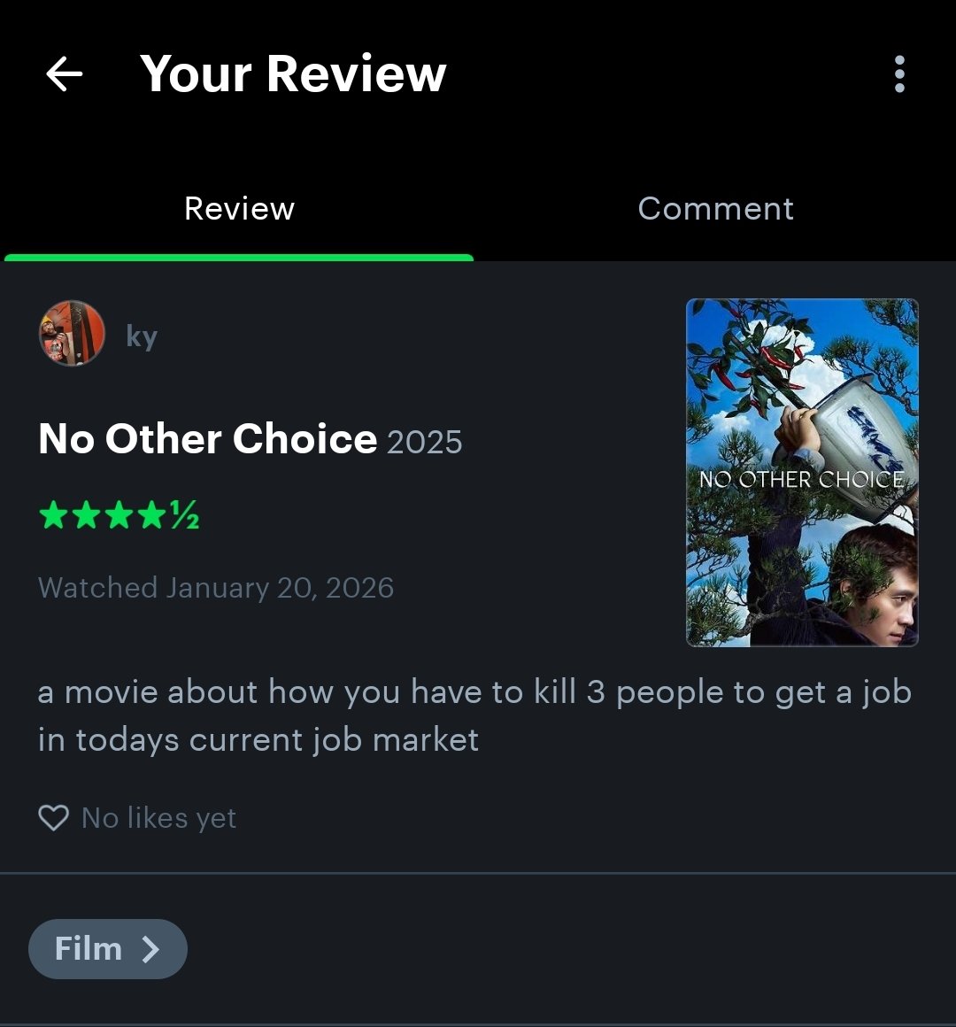 Kyle_Walshh's tweet photo. changed my review since i spent all morning job hunting https://t.co/7Om50NEiKS