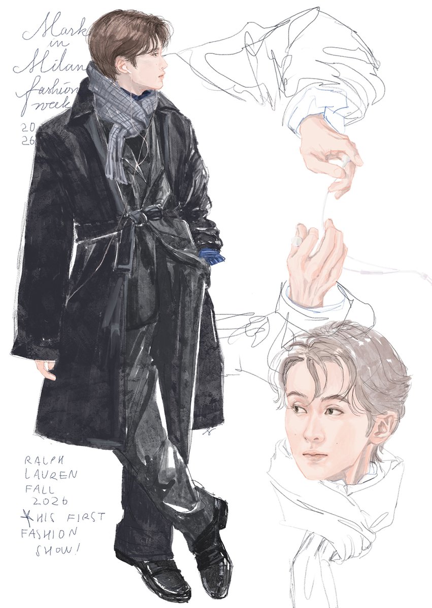 crustmoon's tweet image. MARK LEE AT RALPH LAUREN FALL 2026  
(just me celebrating my dream for mark in fashion world. sooooooo proud of him)

#RalphLaurenFall26xMarkLee