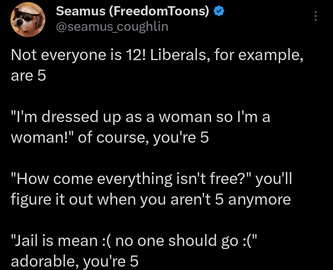 BravesDawg16's tweet photo. @dantypo I feel like this is a pretty good distillation of liberal logic https://t.co/Sz6t8P5wjy