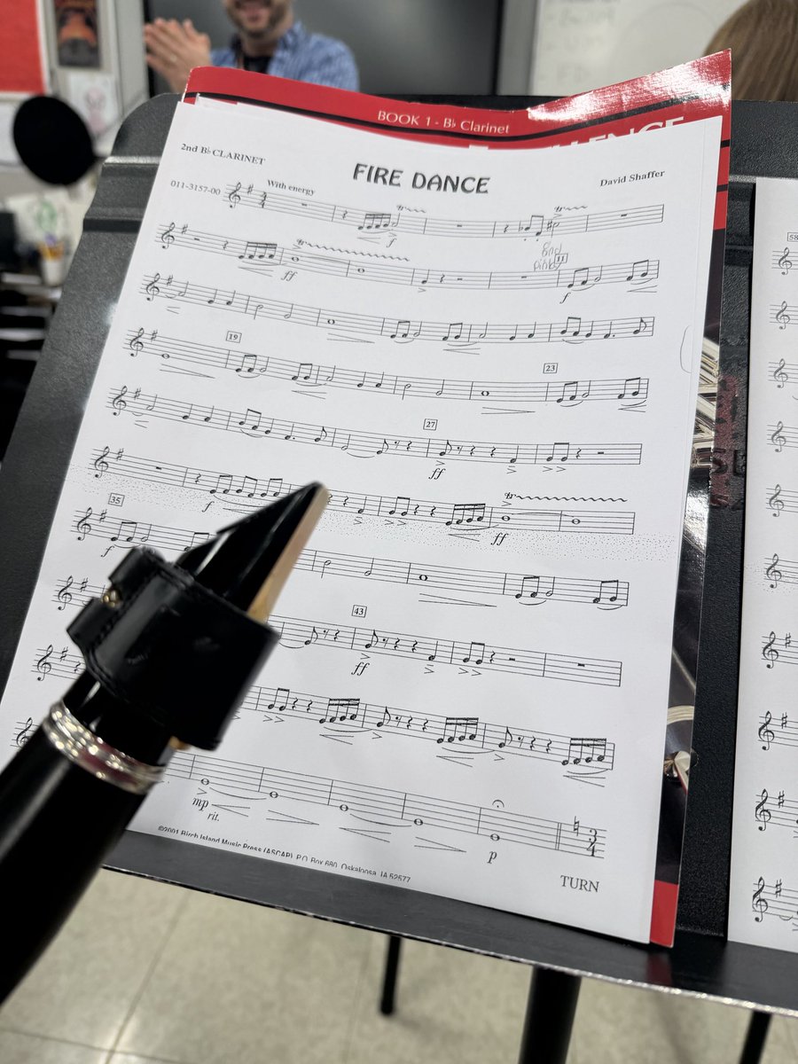 dixonbcmsmath's tweet photo. Took a little stroll down memory lane in 8th grade band this morning! Thanks @g_molinary for humoring me and letting me play! They sound great! #iagdtbaw https://t.co/jzLrw1bKIs