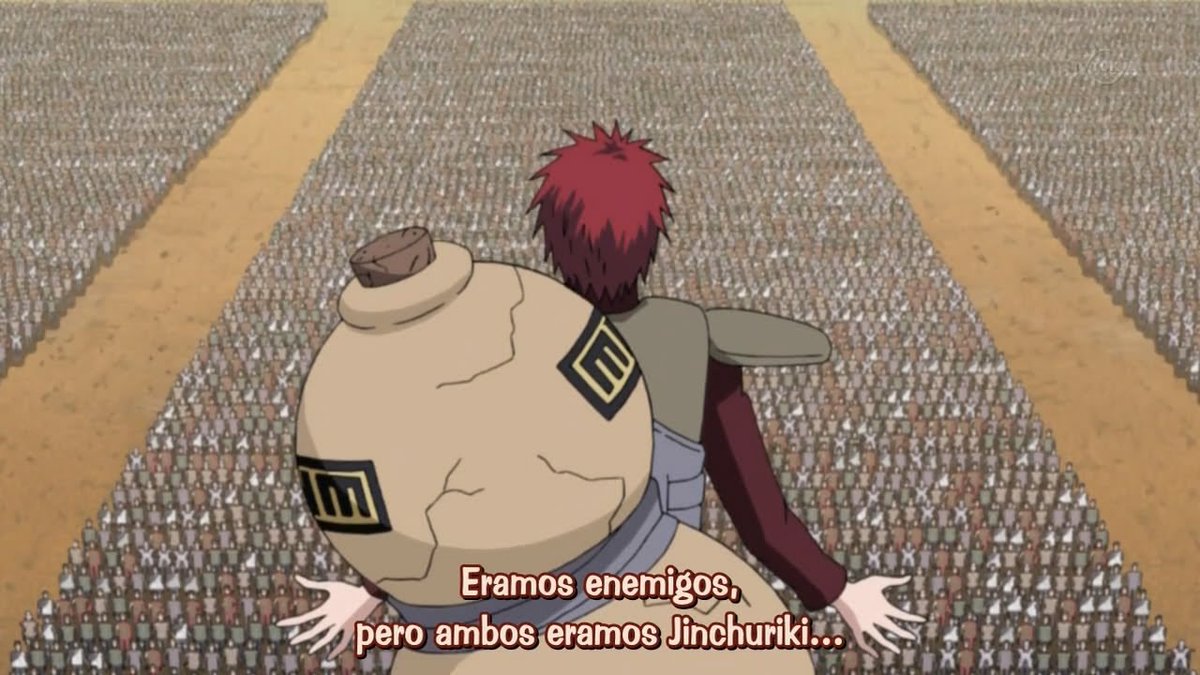 hax_uchi's tweet image. Siempre que se habla de buenos secundarios  se habla de Jiraiya y Kakashi, pero Gaara no se queda atrás. Su cambio a raíz de Naruto, cómo ayuda a Lee, es uno  de los mejores Kages de la Guerra. Sus pelea contra el Mizukage, Madara e incluso cuando se reconcilia con Shukaku para…