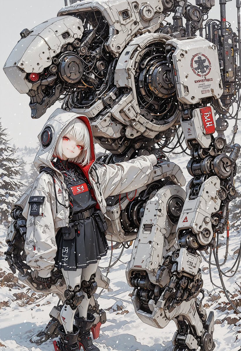 palealloy's tweet photo. #Aiart #cyborg #AIイラスト 
それではみなさまおやすみなさい https://t.co/5wfY9OmRnr