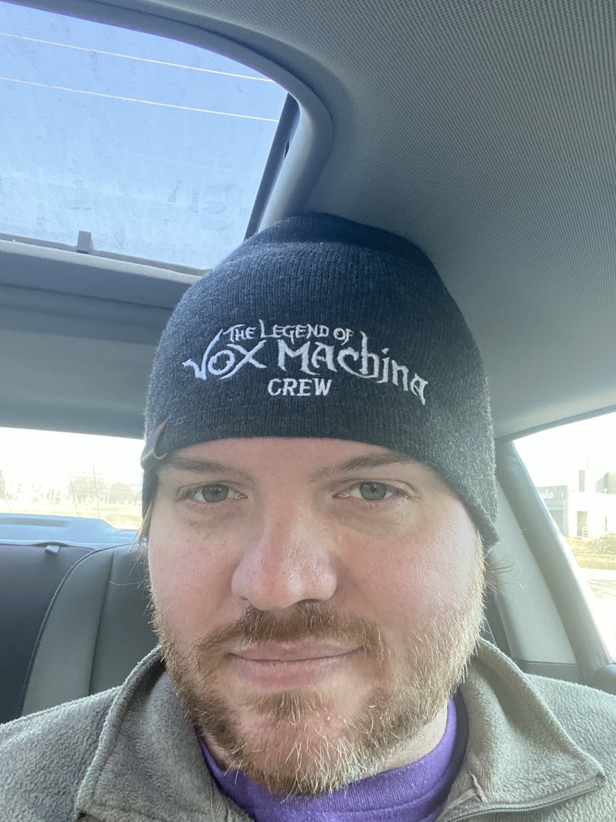 Got stopped at the dentist’s office today by one of their employees because they saw my hat. #CriticalRole #voxmachina