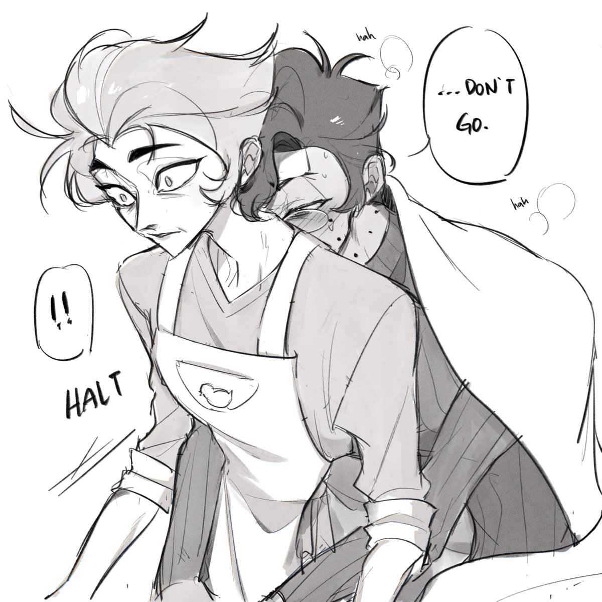 “Stay with me for a bit longer- no, stay the night.”

Human AU 📻🍎 #radioapple