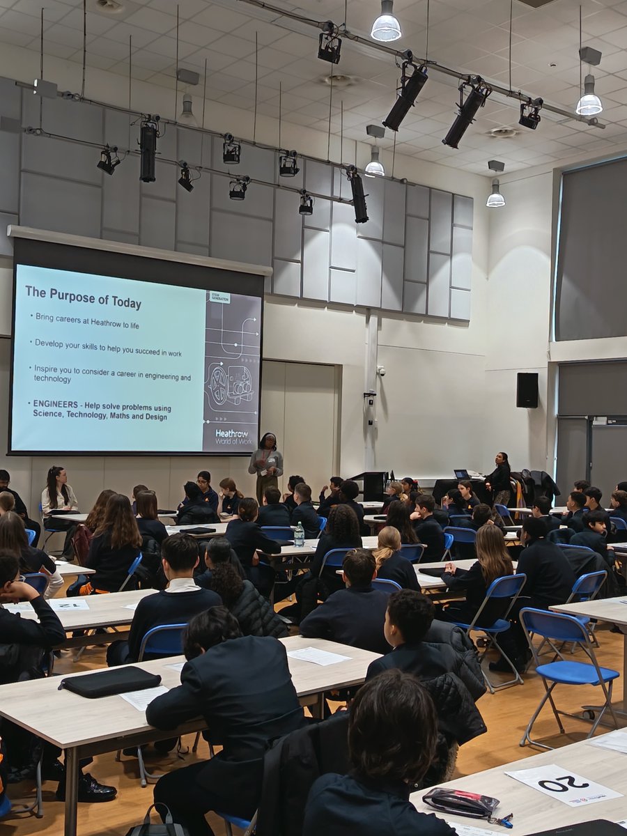 Today, our Year 8 students took part in an exciting, hands-on careers workshop delivered by Youth Careers Collective, in partnership with amazing volunteers from Heathrow Airport.

A brilliant, inspiring experience that got everyone thinking big about their futures! Image