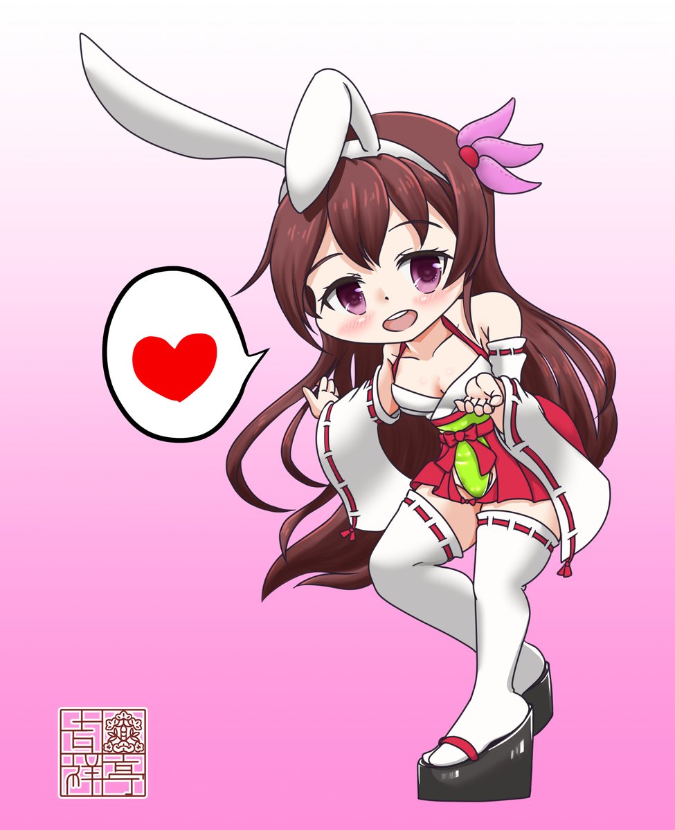 巫女バニー如月
#艦これ版深夜の真剣お絵描き60分一本勝負 #艦これ版真剣お絵描き60分一本勝負_20260121
#如月