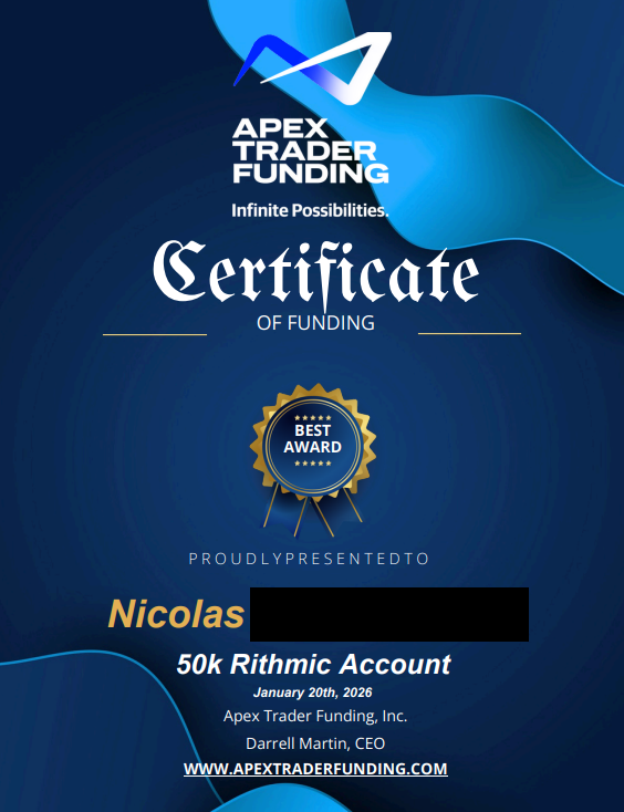 nicolasinp's tweet photo. first time posting here sharing my journey

after months programming and creatings EAs i passed my first (theroically 2nd, will talk about it later😅, didnt turn off my EA and went below target) apex account https://t.co/HxSzro5Ddo