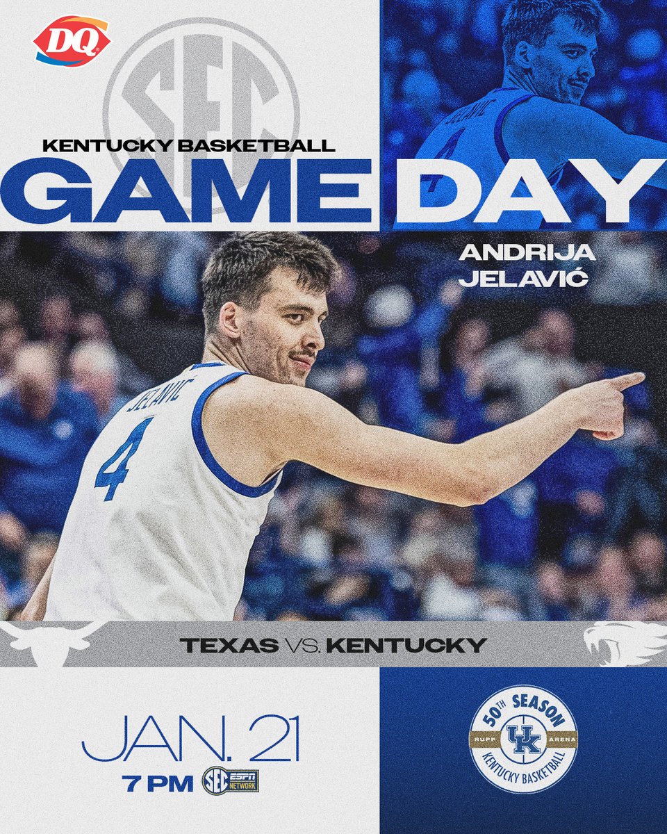 KentuckyMBB's tweet image. Back in @Rupp_Arena tonight 😸

⏰ - 7 pm ET
📺 - @SECNetwork: tinyurl.com/5n76yxuj
📻 - @UKSportsNetwork: tinyurl.com/2jjrav32
📊 - tinyurl.com/3e62cpm9
📍 - @Rupp_Arena 
🎟️ - tinyurl.com/mr3s4c48
🗺️ - tinyurl.com/24tj4bz8
👤 - Andrija Jelavić
📰 -…